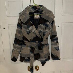Large Aztec SW Southwestern Western geometric Mossimo Target coat jacket